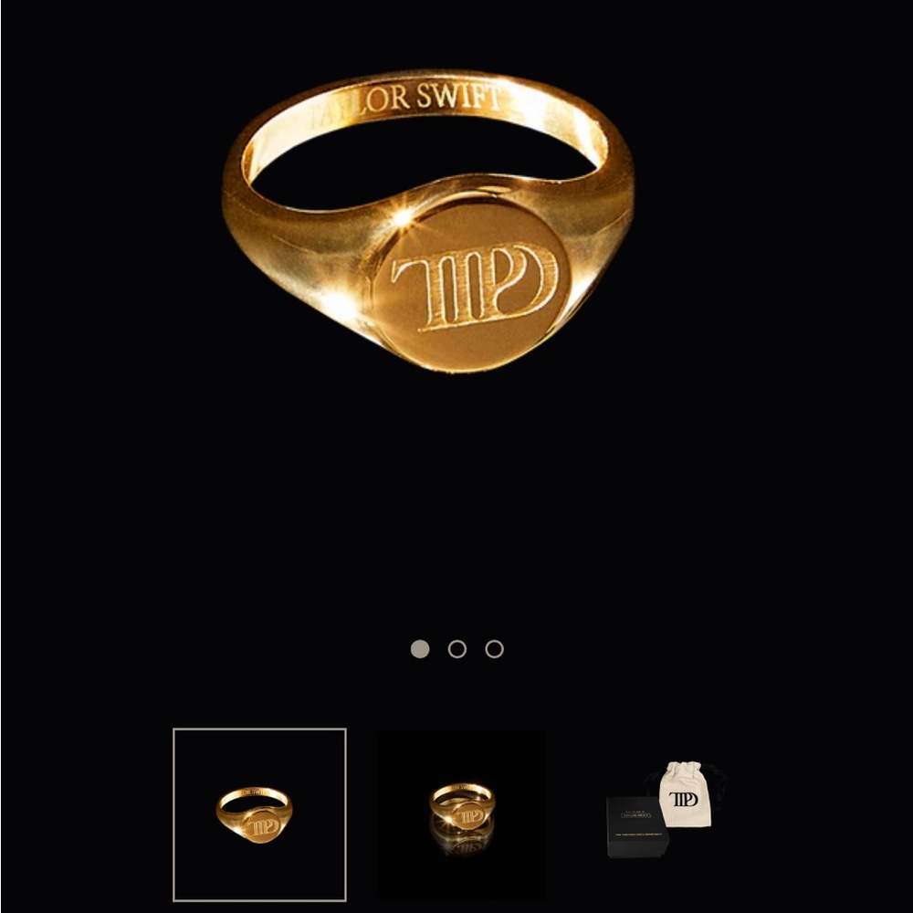 Taylor Swift TTPD Ring Size 8